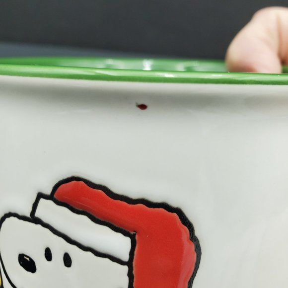 Peanuts Snoopy Woodstock Christmas Holiday Mug Santa Snoopy Bell - Picture 9 of 9